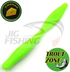 Мягкие приманки Trout Zone Beaver 3.2&quot; #Green Chartreuse Cheese
