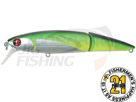 Воблер Pontoon21 Tantalisa-70JF-SR 4.9gr #R37 Flashing Chartreuse