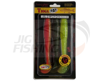 Мягкие приманки Lucky John Pro Series Tioga Fat 5.8&quot; #MIX1