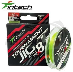 Шнур Intech Tournament Jig Style PE X8 Lime Green 150m #1.0 0.165mm 6.7kg