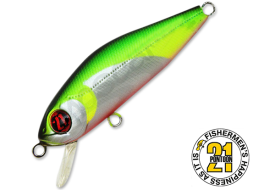 Воблер Pontoon21 Crackjack 58F-SR #R37 Flashing Chartreuse