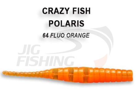 Мягкие приманки Crazy Fish Polaris 1.8&quot; 64 Fluo Orange