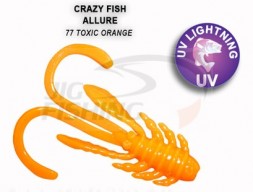 Мягкие приманки Crazy Fish Allure 1.1&quot; 77 Toxic Orange