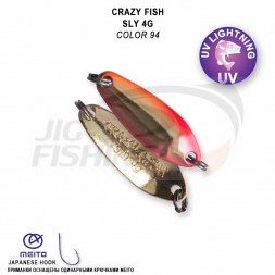 Блесна колеблющаяся Crazy Fish Sly 4gr #94