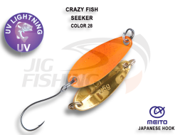 Блесна колеблющаяся Crazy Fish Seeker 2.5gr #28