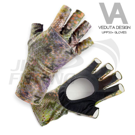 Перчатки солнцезащитные Veduta UV Gloves Reptile Skin Forest Camo M