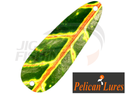 Колеблющаяся блесна Pelican Lures Jigging Spoon 7gr #39 Leaf Yellow Green