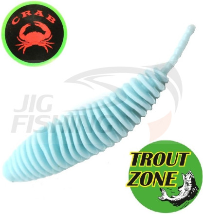 Мягкие приманки Trout Zone Plamp 1.6&quot; Blue Glow Crab
