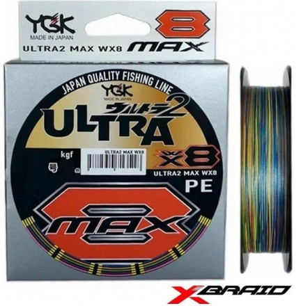 Шнур X-Braid Ultra Max WX8 150m Multicolor #0.6 0.128mm 5.6kg