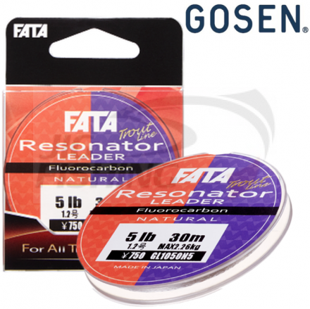 Флюорокарбон Gosen Fata Resonator Leader FC 30m #0.6 0.128mm 1.13kg