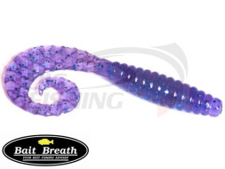 Мягкие приманки Bait Breath Curly Grub 3.5&quot; #Ur211  Electric Blue Shad