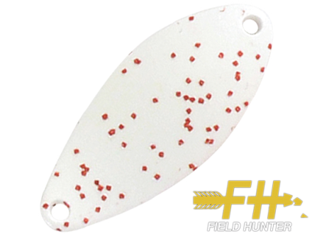 Колеблющаяся блесна Field Hunter Vasus 2gr #19 Glow White / Red Lame