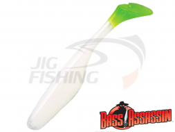 Мягкие приманки Bass Assassin Sea Shad 4&quot; #256 Pearl Chartreuse Tail