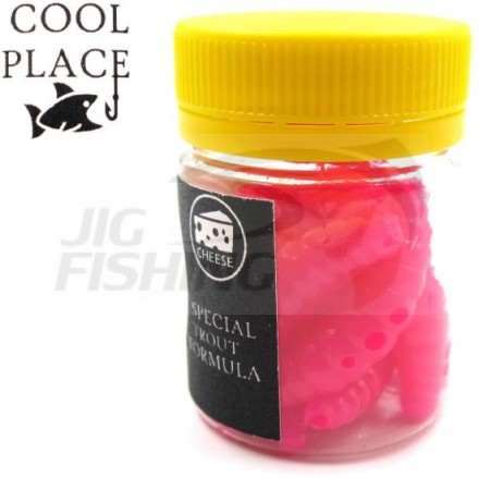 Мягкие приманки Cool Place личинка Maggot 1.6&quot; #Pink