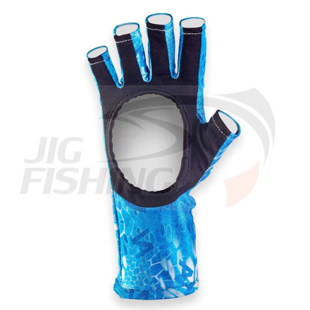 Перчатки солнцезащитные Veduta UV Gloves Reptile Skin Blue Water M