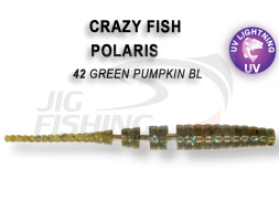 Мягкие приманки Crazy Fish Polaris 1.8&quot; 42 Green Pumpkin BL