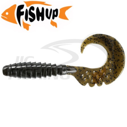 Мягкие приманки FishUp Fancy Grub 2.5&quot; #043 Watermelon Brown &amp; Green