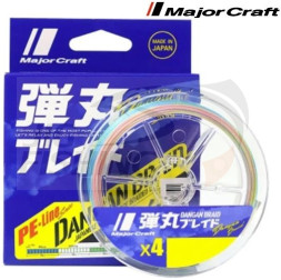 Шнур Major Craft Dangan Braid x4 150m Multicolor #0.6 0.10mm 4.5kg