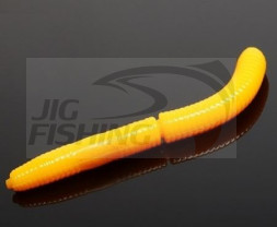 Силиконовые приманки Libra Lures Fatty D Worm 65mm #008 Dark Yellow