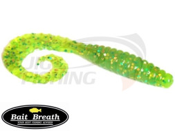 Мягкие приманки Bait Breath Curly Grub 3.5&quot; #Ur200  Chartreuse