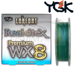 Шнур плетеный YGK Lonfort Real DTex Premium PE WX8 150m #0.3 0.09mm 4.08kg