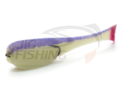 Поролоновые рыбки Leader 125mm #02 White Violet