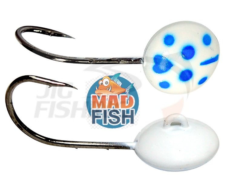 Таблетка форелевая MadFish 1.5гр/2.1гр #White Blue 2шт/уп