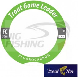 Флюрокарбон Trout Fan Trout Game Leader FC 30m #1 0.165mm 4lb