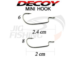 Крючки Офсетные Decoy Mini Hook MG-1 #6