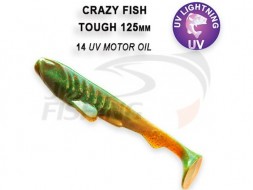 Мягкие приманки  Crazy Fish Tough 5&quot; #14 UV Motor Oil