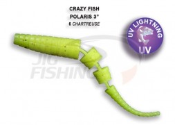Мягкие приманки Crazy Fish Polaris 3&quot; 06 Shartreuse