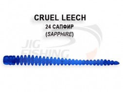 Мягкие приманки Crazy Fish Cruel Leech 2&quot; #24 Sapphire