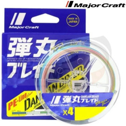 Шнур Major Craft Dangan Braid x4 150m Multicolor #1.0 0.13mm 7.4kg