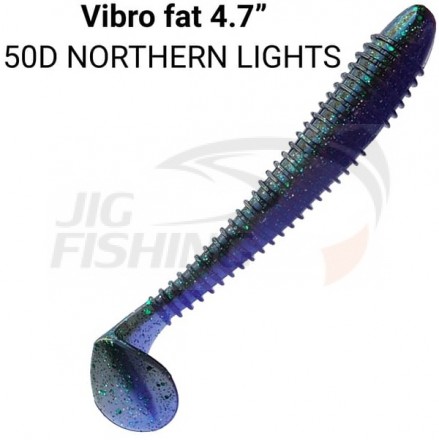 Мягкие приманки Crazy Fish Vibro Fat 5&quot; 50D Northern Lights