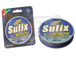 Шнур  Sufix Matrix Pro Multi Color 250m 0.18mm