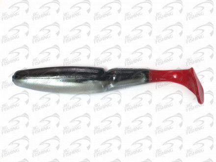 Мягкие приманки Gambler Little EZ 95мм Black Shad Red Tail
