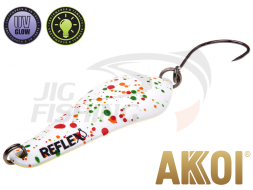 Блесна колеблющаяся Akkoi Reflex Crystal 40mm 3.6gr #R04