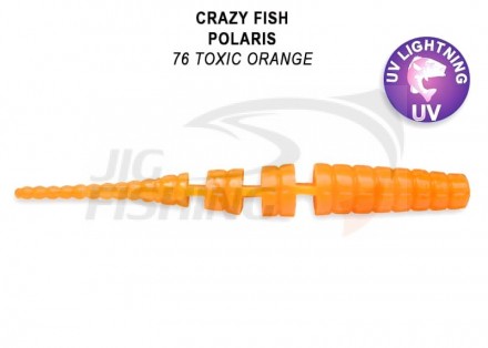 Мягкие приманки Crazy Fish Polaris 1.8&quot;  77 Toxic Orange
