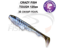 Мягкие приманки  Crazy Fish Tough 5&quot; #3D Swamp Pearl