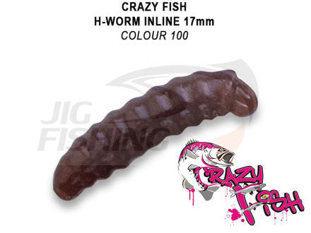 Мягкие приманки Crazy Fish MF H-Worm inline Floating 0.7&quot; 60шт. (6*10) #100 (Сheese)