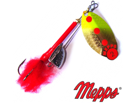 Вращающаяся блесна Mepps Lusox 3 #FLUO/OR (fluo/золото)