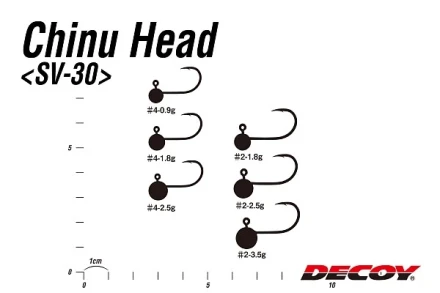 Джиг-головка Decoy Chinu Jig Hea SV-30 #2 2.5gr