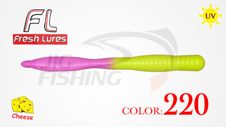 Мягкие приманки Fresh Lures Flat Worm 3.1&quot; #220