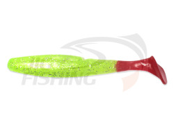 Мягкие приманки Gambler Little EZ 95мм Chartreuse Red Tail Silver Glitter