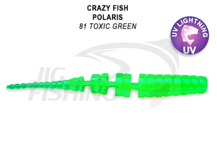 Мягкие приманки Crazy Fish Polaris 1.8&quot;  81 Toxic Green