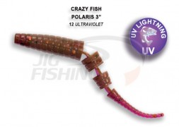 Мягкие приманки Crazy Fish Polaris 3&quot; 12 Ultraviolet