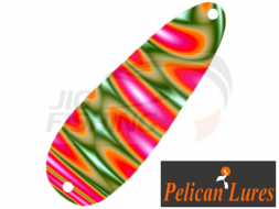 Колеблющаяся блесна Pelican Lures Jigging Spoon 7gr #76 Psych Red or Pink