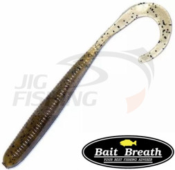 Мягкие приманки Bait Breath Fish Curly 3.5&quot; #120 Green Pumpkin Seed