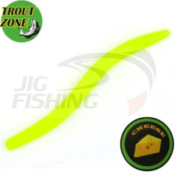 Мягкие приманки Trout Zone Wake Worm II 2.8&quot; #Chartreuse Cheese