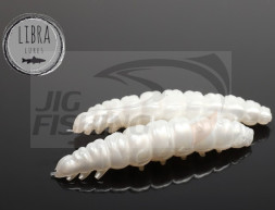 Мягкие приманки Libra Lures Larva 45mm #004 Silver Pearl
